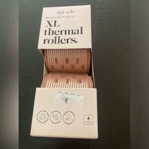 Kitsch XL Thermal Rollers Pink  4 piece set. Brand new in box. Women owned